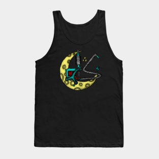 Coil Machine Tattoo and Moon Tank Top